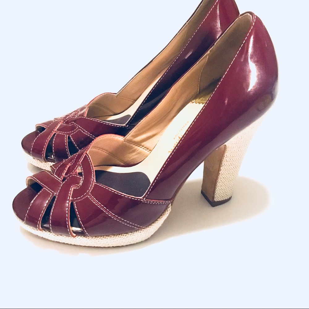 Cole HAAN Wine Peep Toe